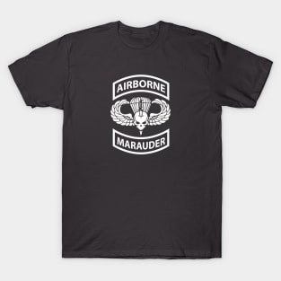 Marauder Airborne - White Logo T-Shirt